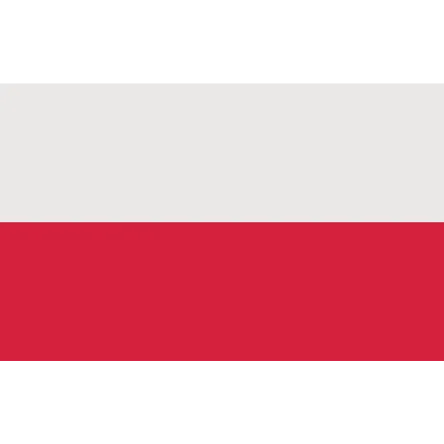 Flaga POLSKA 120x75cm z obszyciem