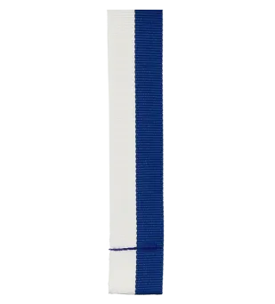 Wstążka W/BL biało-niebieska do medalu szer. 20 mm