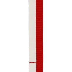 Wstążka W/R biało-czerwona do medalu szer. 20 mm