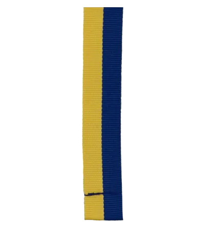 Wstążka Y/BL żółto-niebieska do medalu szer. 20 mm