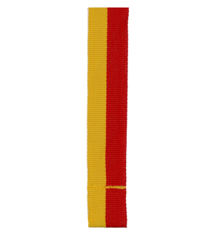 Wstążka Y/R żółto-czerwona do medalu szer. 20 mm