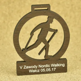 Medal drewniany Eko Nordic Walking 1003
