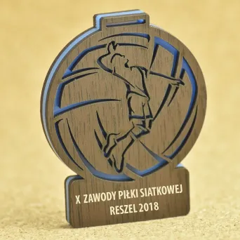 Medal drewniany Lux Siatkówka 1008