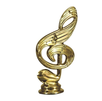 Statuetka plastikowa muzyka, klucz wiolinowy F157
