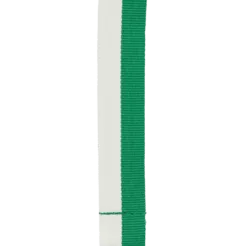 Wstążka W/GN biało-zielona do medalu szer. 20 mm